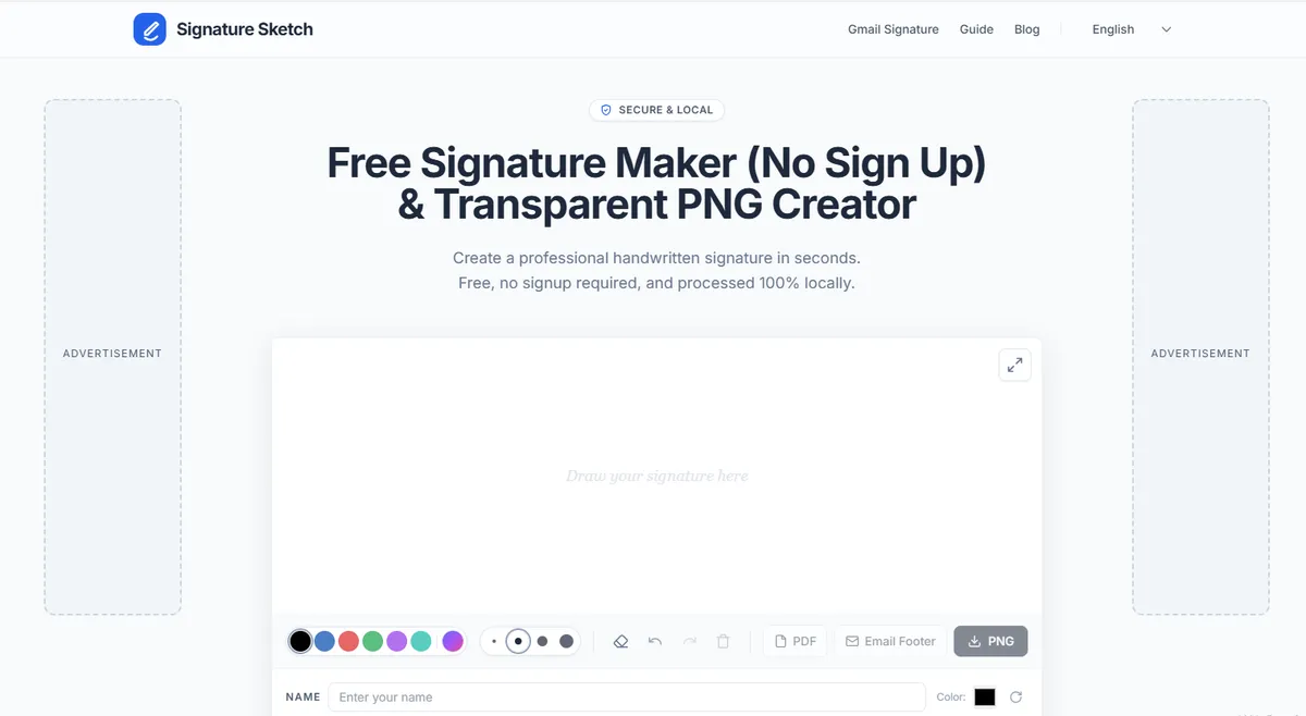 Signature Sketch screenshot