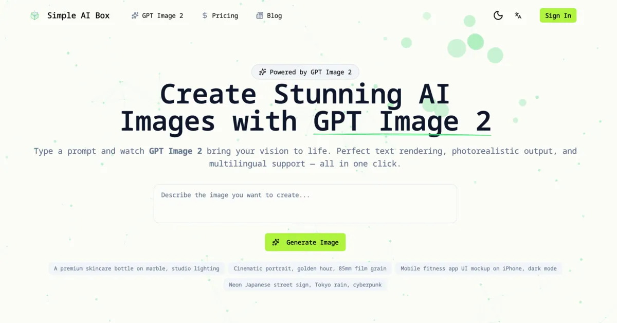 Simple AI Box screenshot