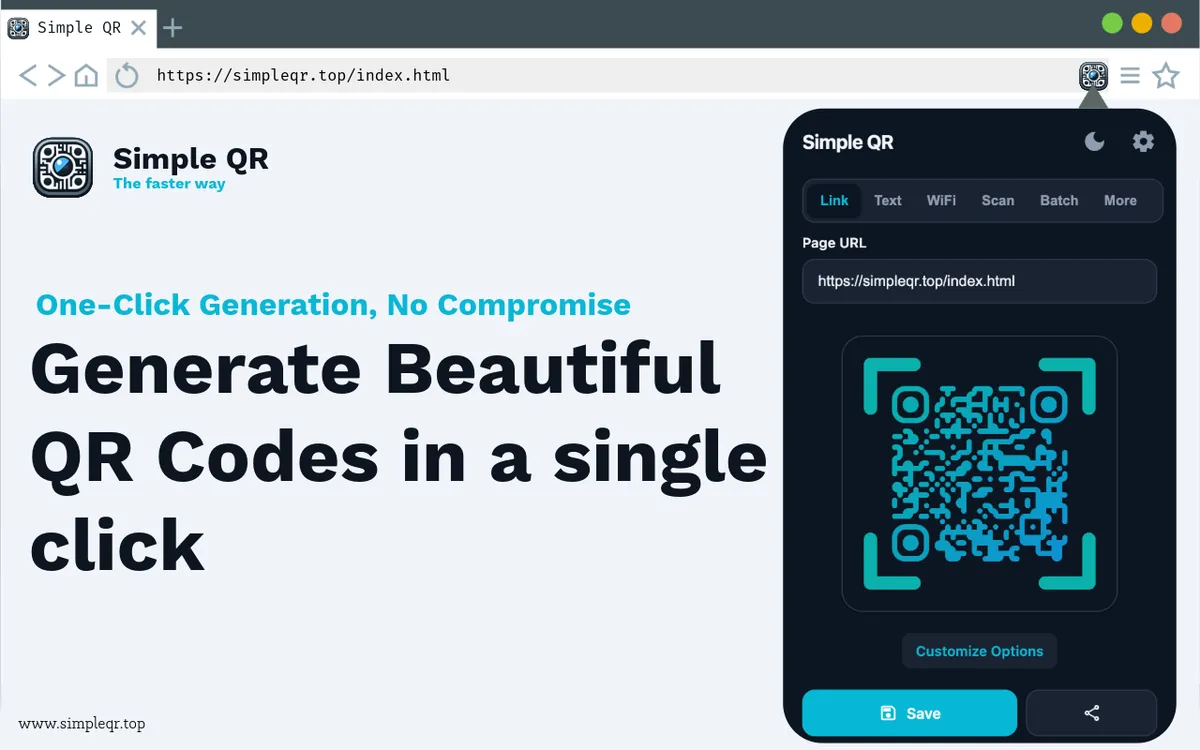 Simple QR Code Generator screenshot