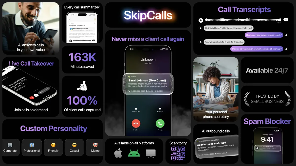 SkipCalls screenshot
