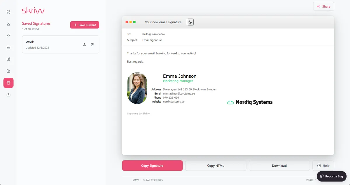 Skrivv screenshot