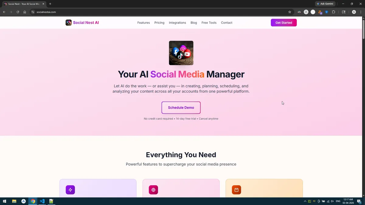 Social Nest AI screenshot
