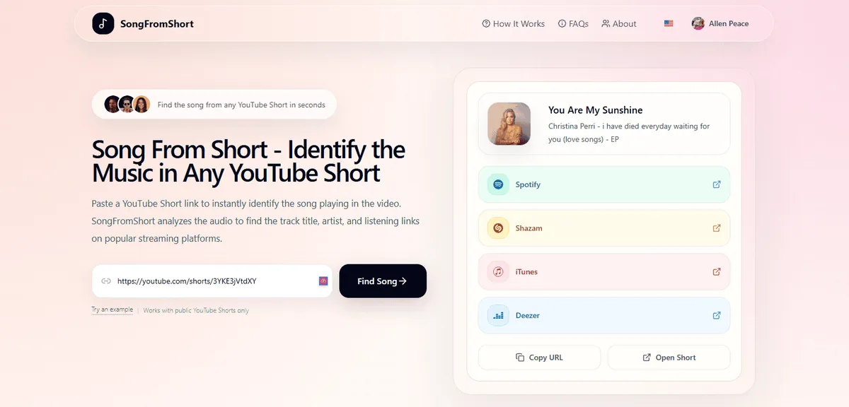 SongFromShort screenshot