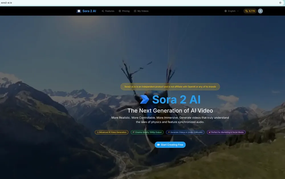 Sora2 AI screenshot