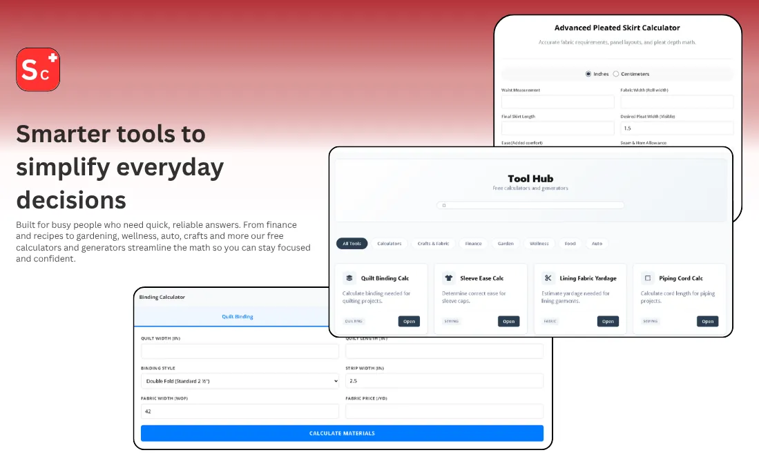 SpeedCalcs — 300 Free Calculators screenshot
