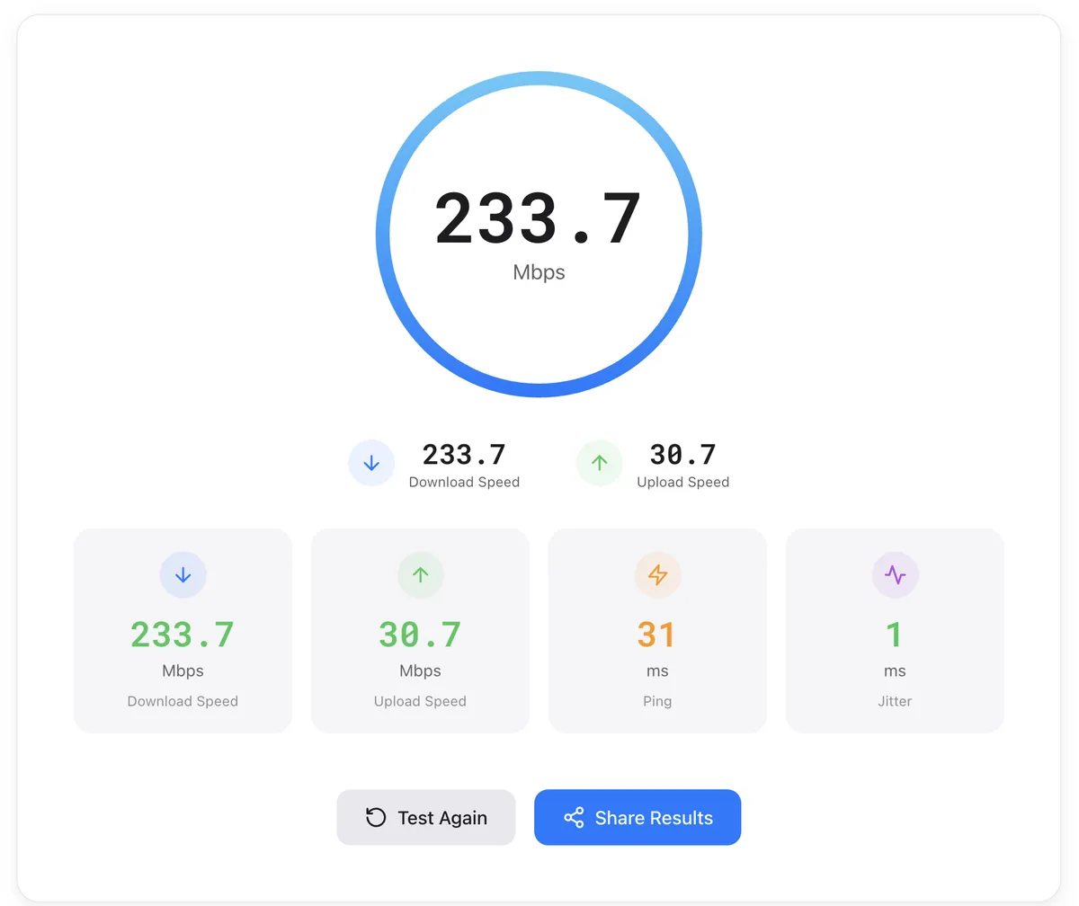 SpeedTestry - Network Speed Test screenshot