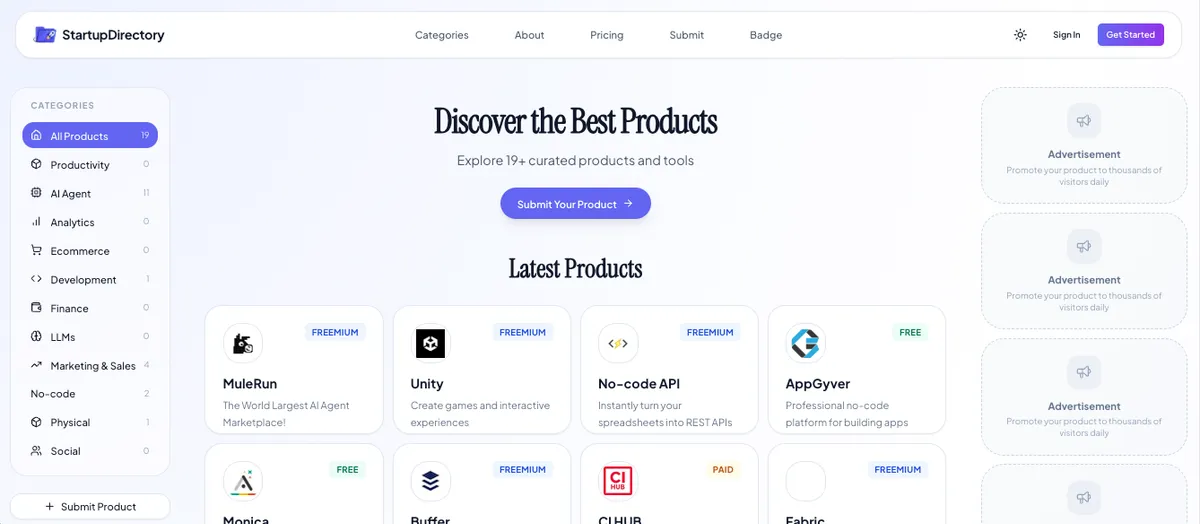 Startup Directory screenshot