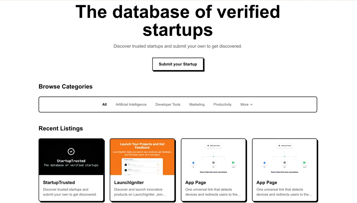 StartupTrusted screenshot