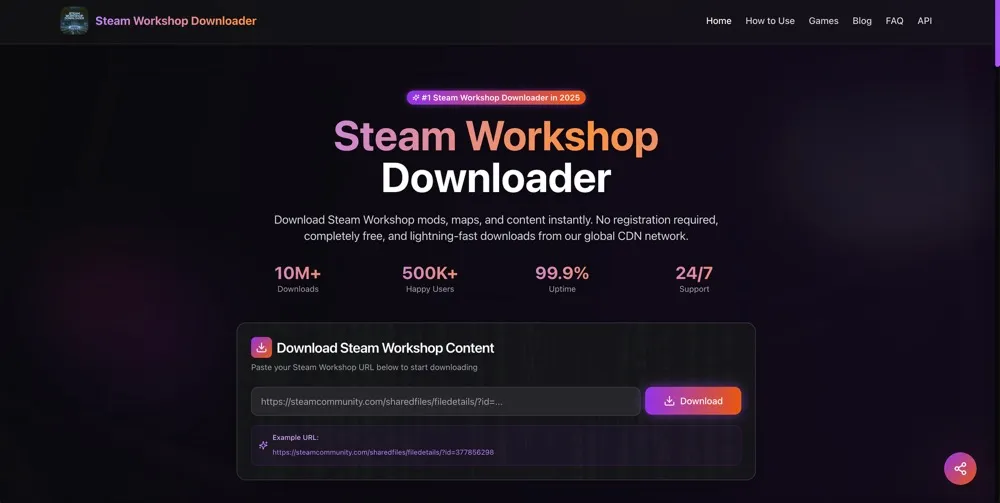 steam workshop downloader screenshot