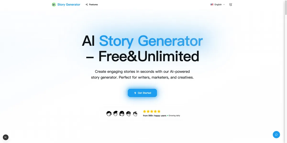 story generator screenshot