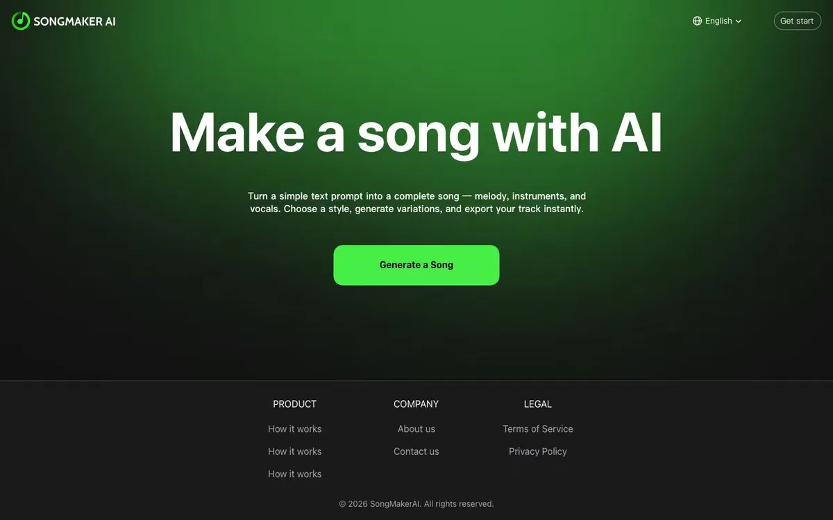 SongMaker.AI - Make a song with AI screenshot