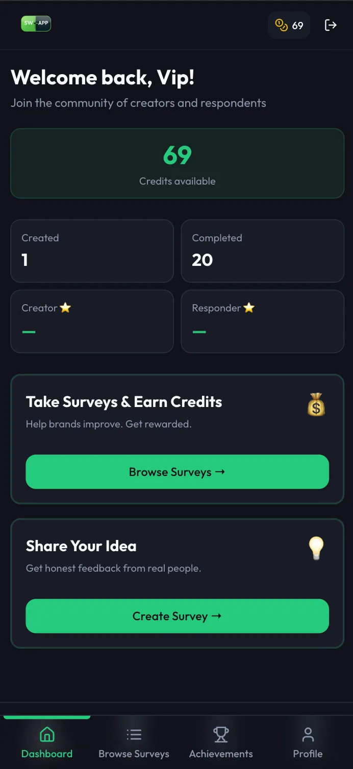 SWapp screenshot
