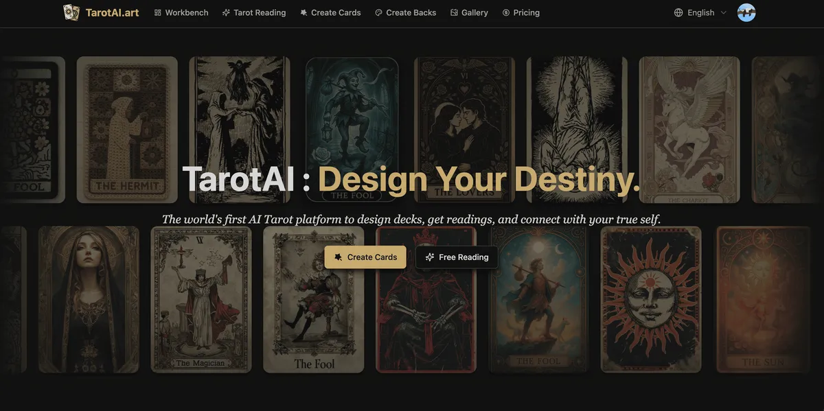 TarotAI screenshot
