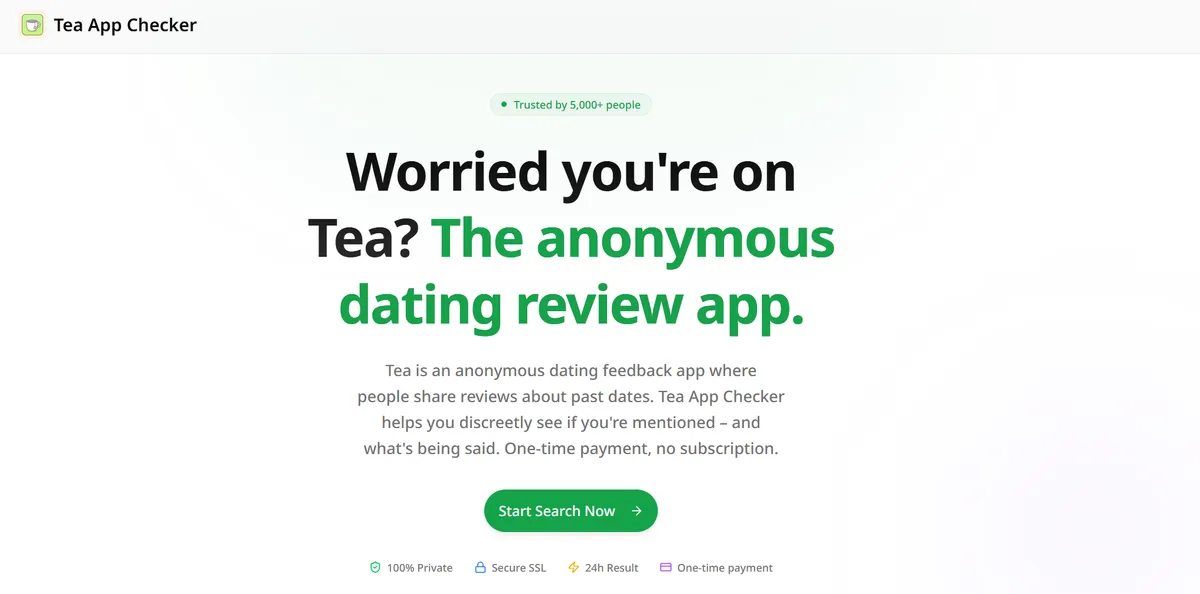 Tea App Checker screenshot