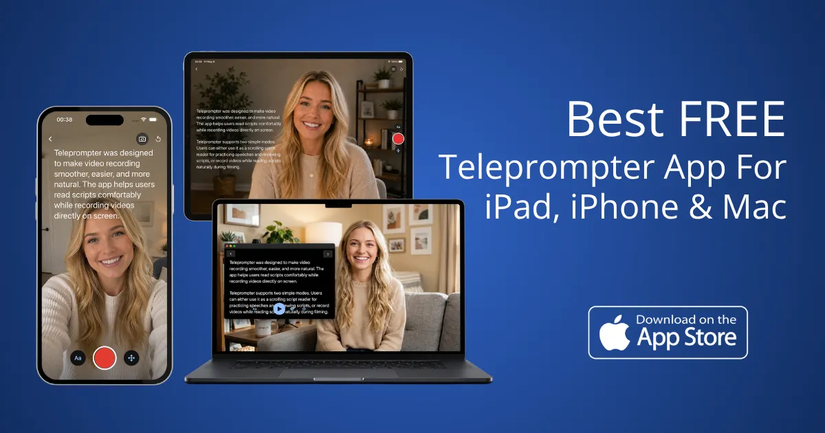 Teleprompter-Scrolling Scripts screenshot