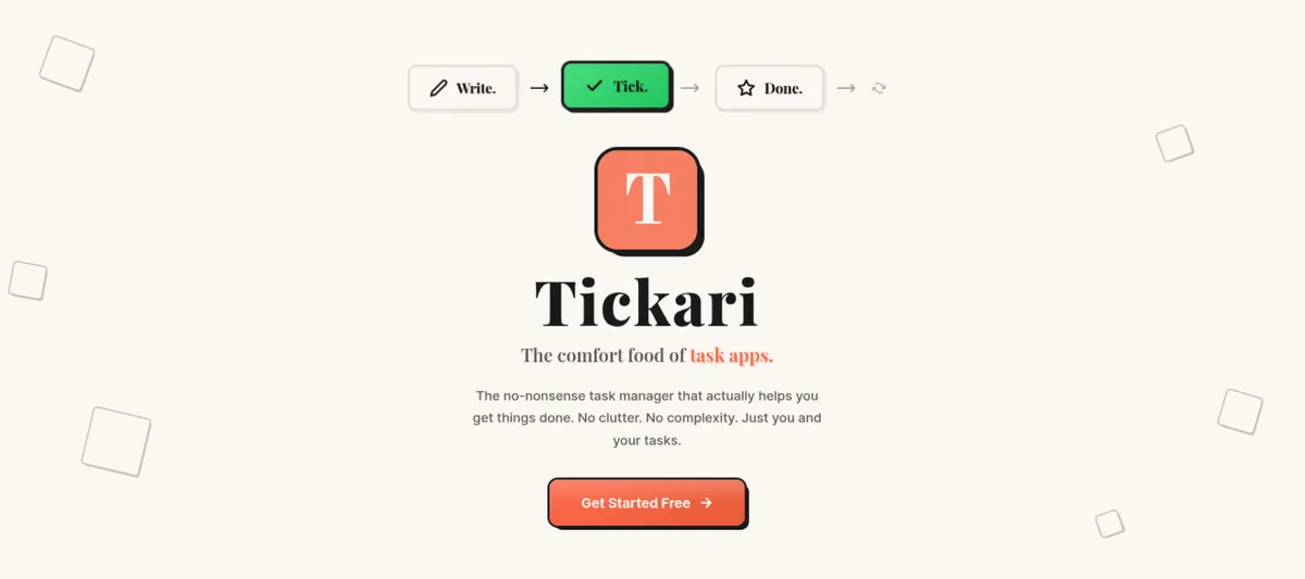 Tickari screenshot