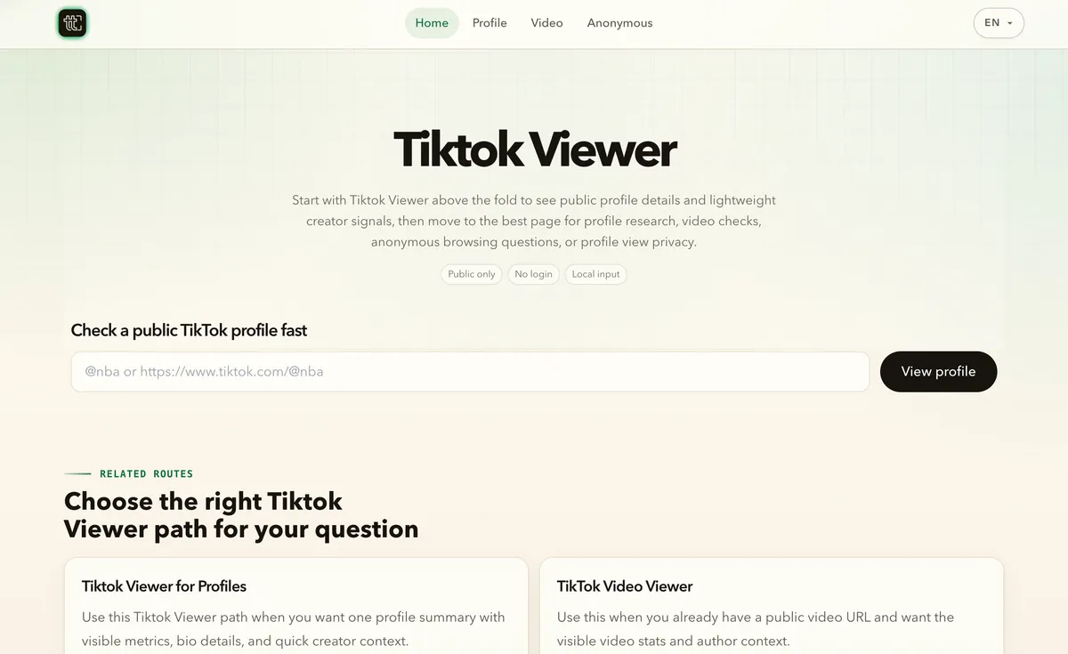 Tiktok Viewer screenshot