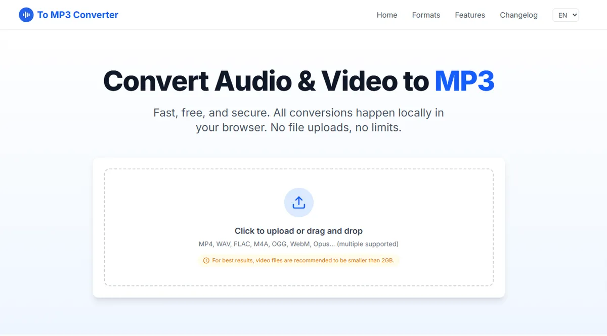 To MP3 Converter screenshot