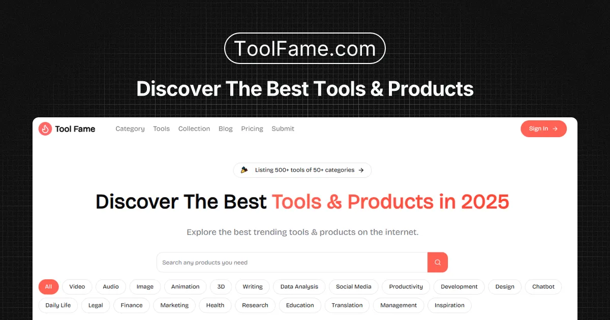 Tool Fame screenshot