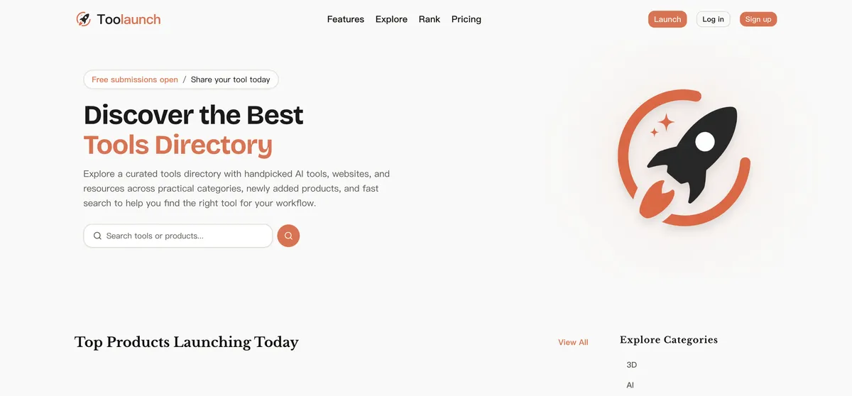 Toolaunch screenshot