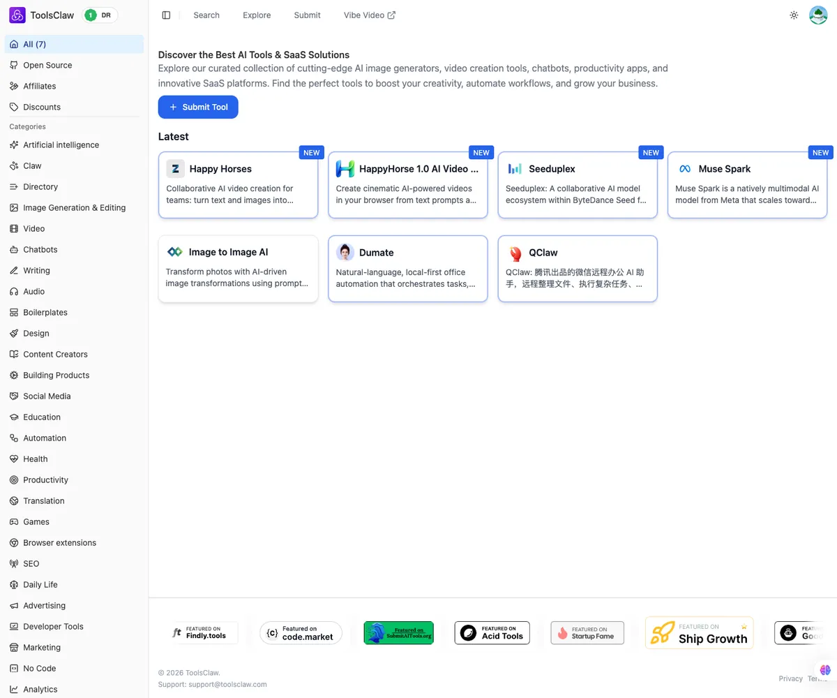 ToolsClaw screenshot