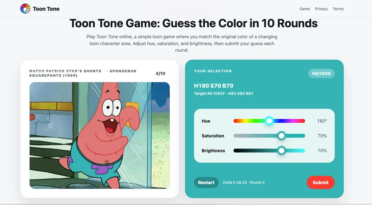 Toon Tone screenshot