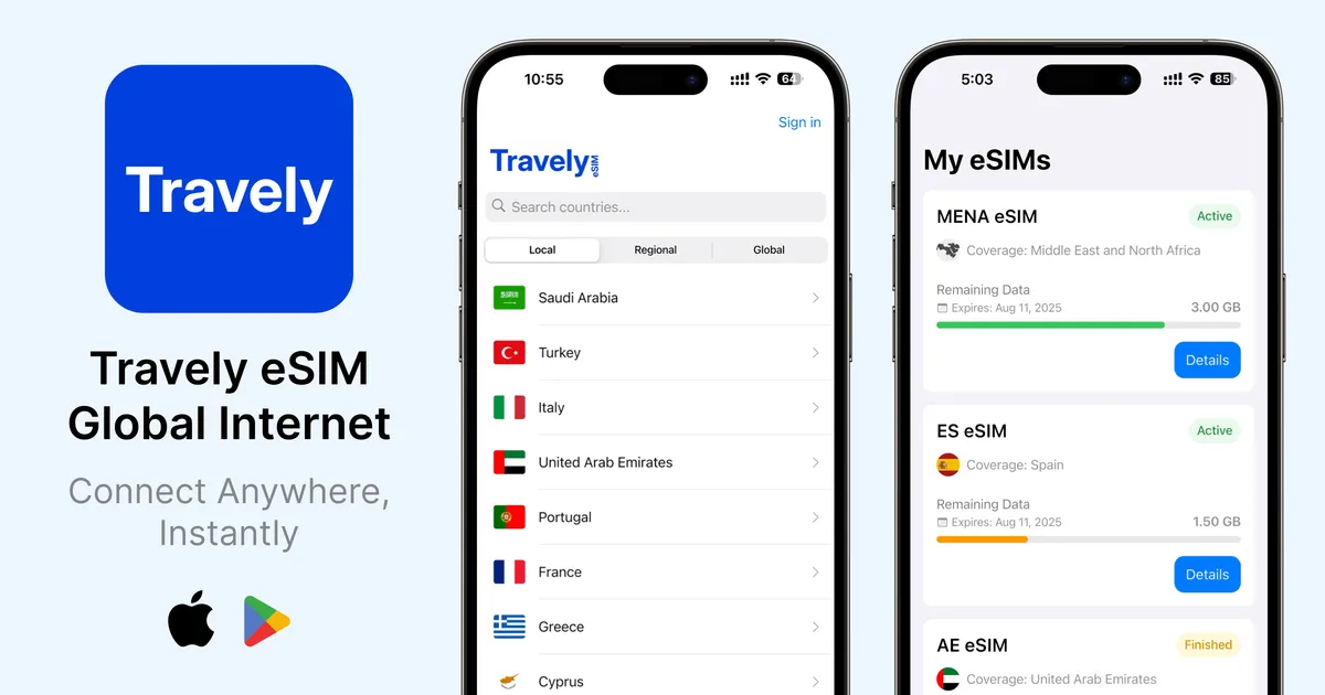 Travely eSIM screenshot