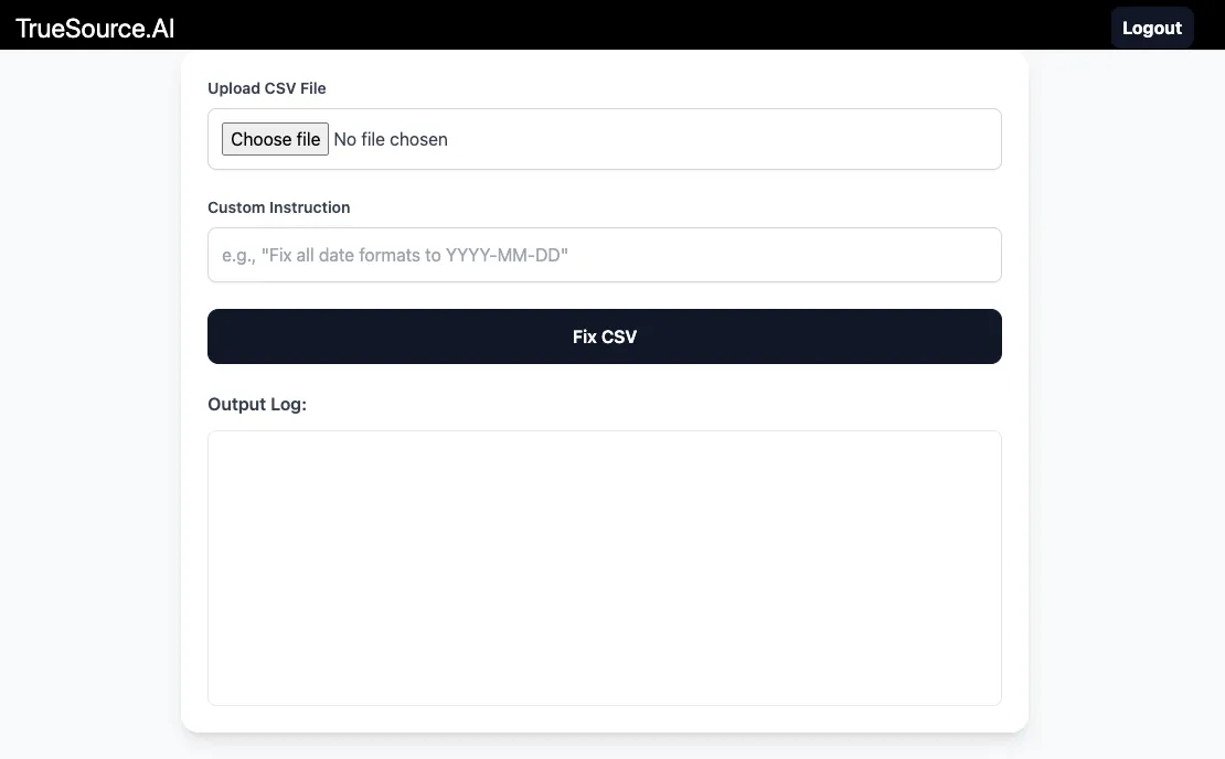 TruesourceAI screenshot