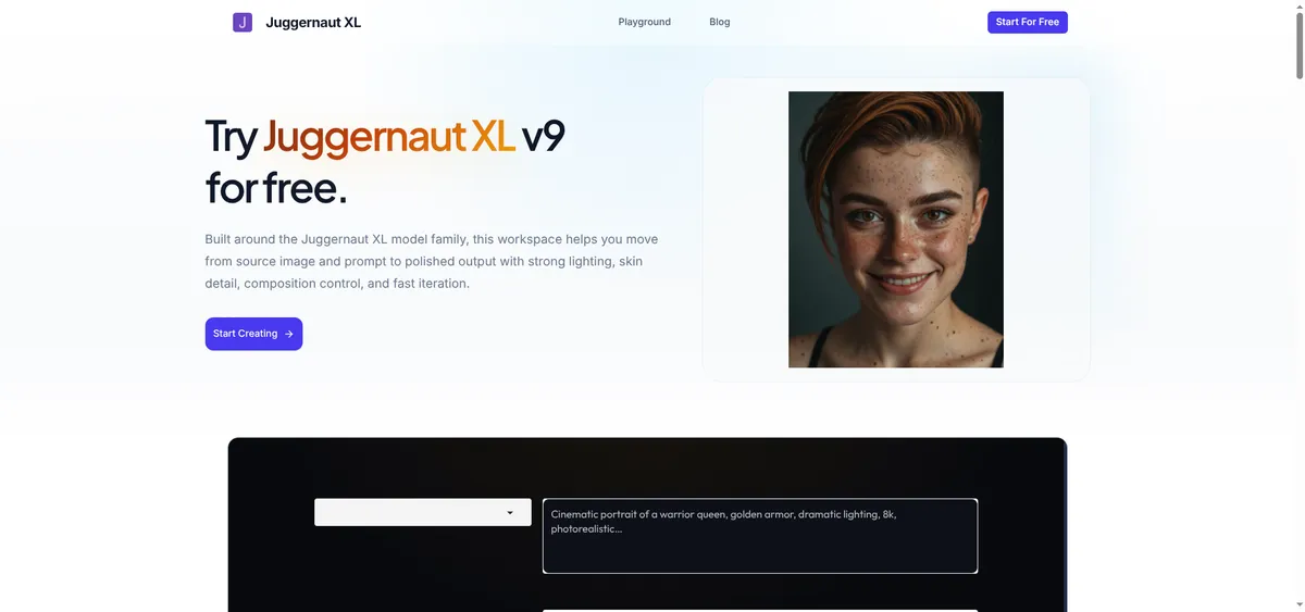 Try Juggernaut XL v9 for free screenshot
