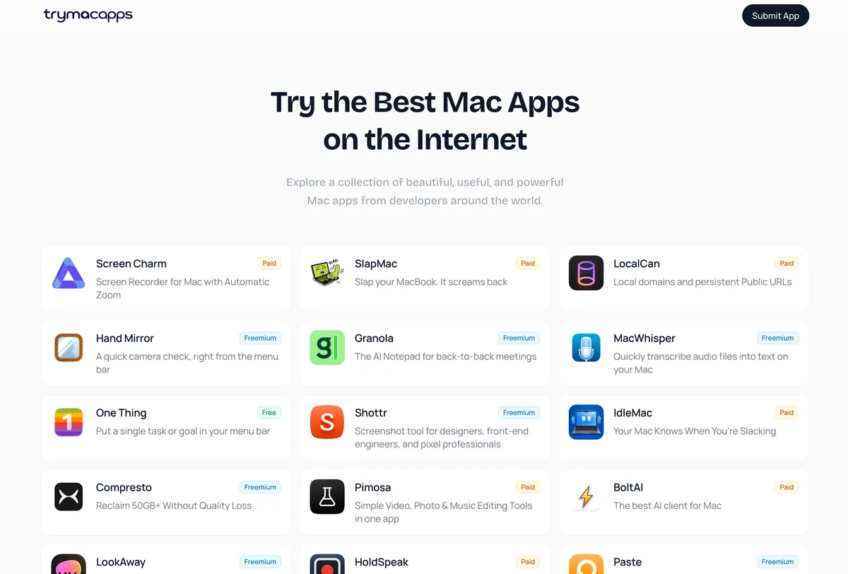 Try Mac Apps screenshot