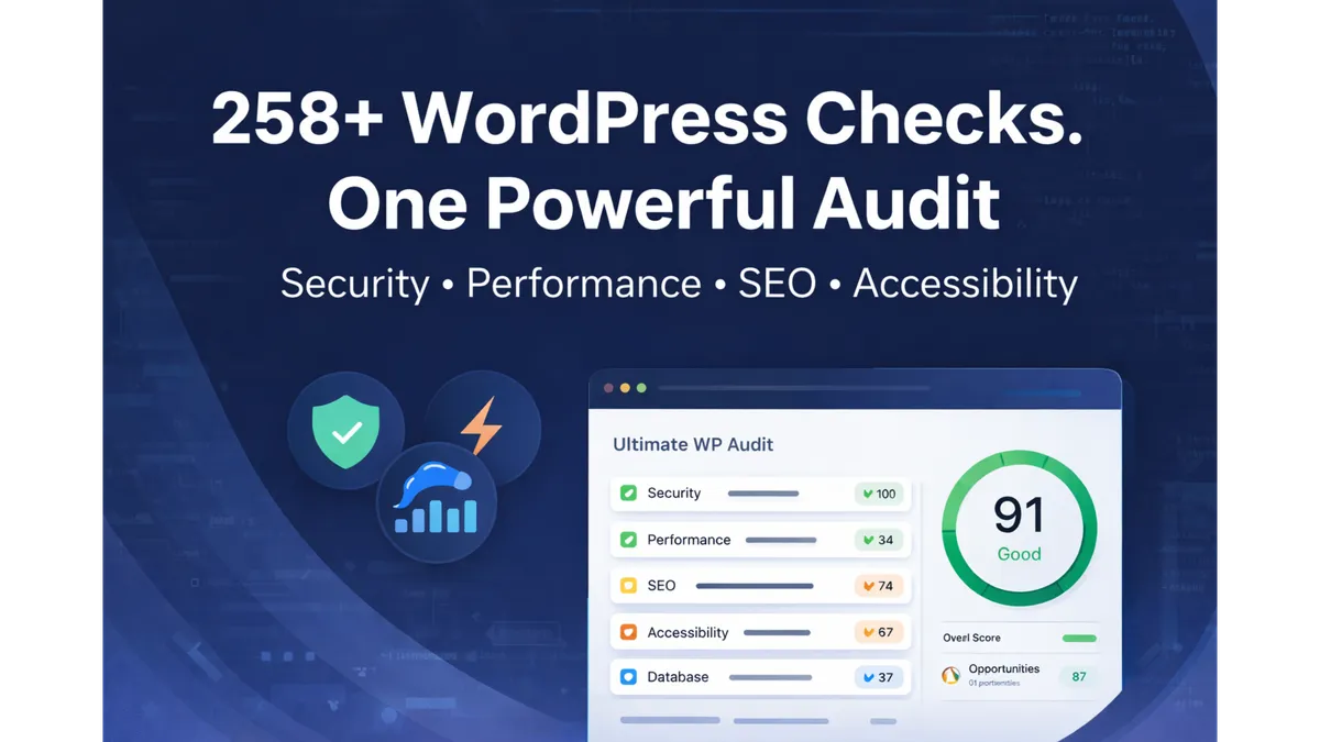 Ultimate WP Audit screenshot