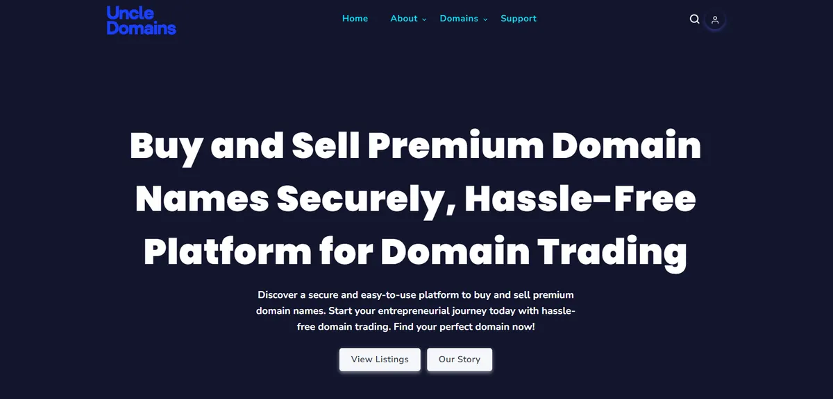 Uncle Domains screenshot
