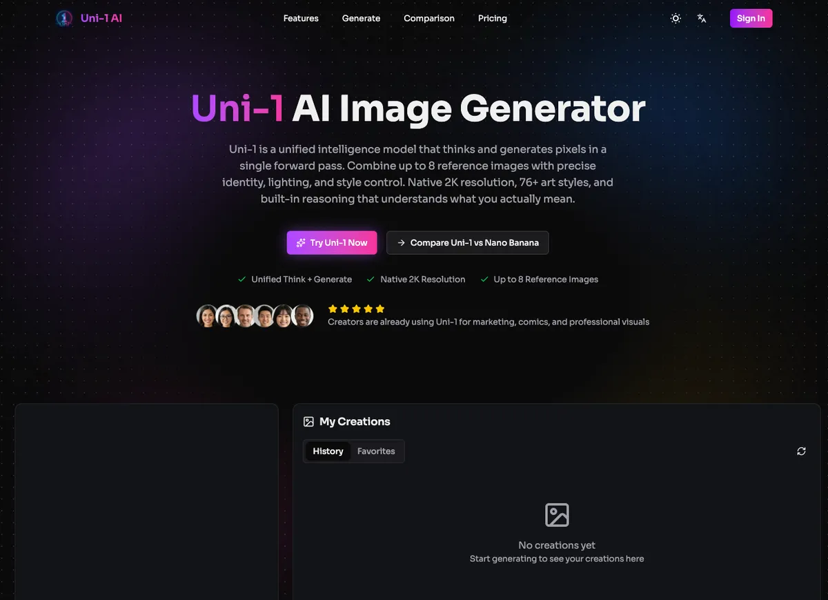 Uni-1 screenshot