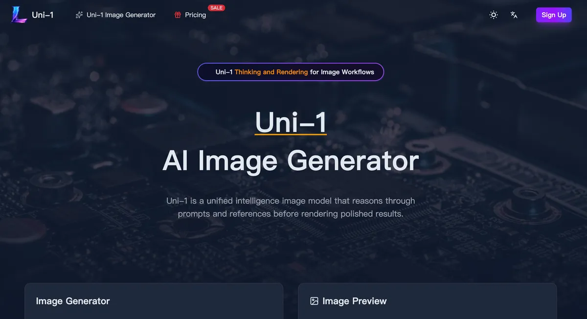 Uni-1 screenshot