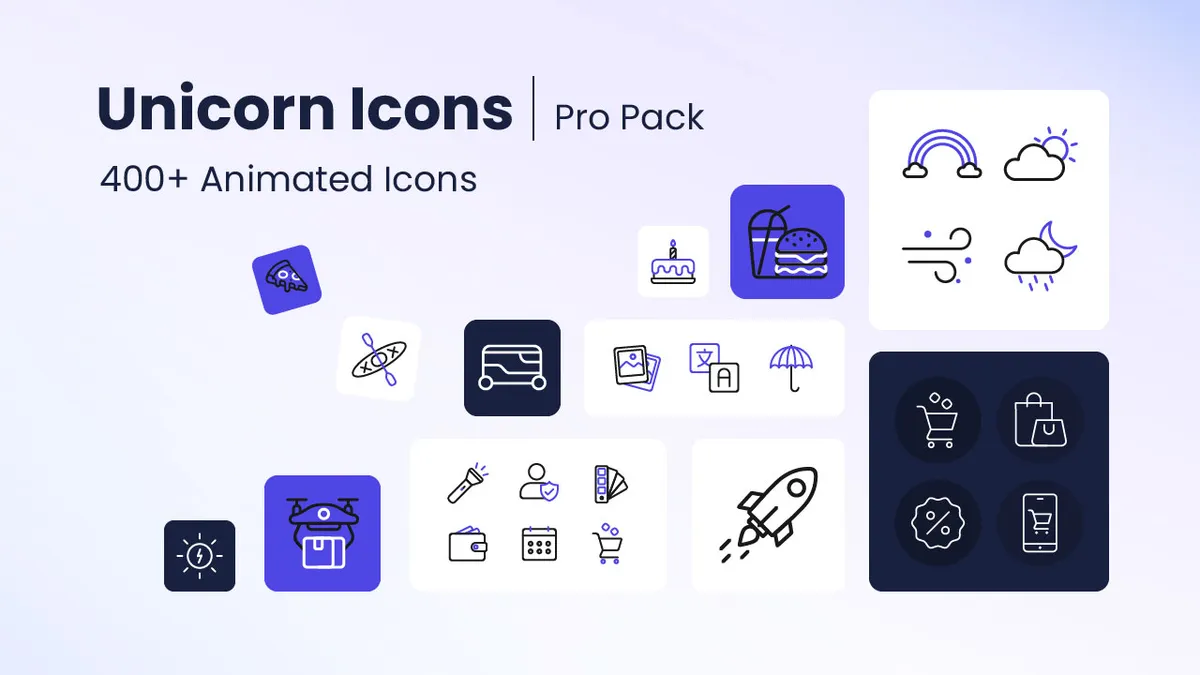 Unicorn icons screenshot