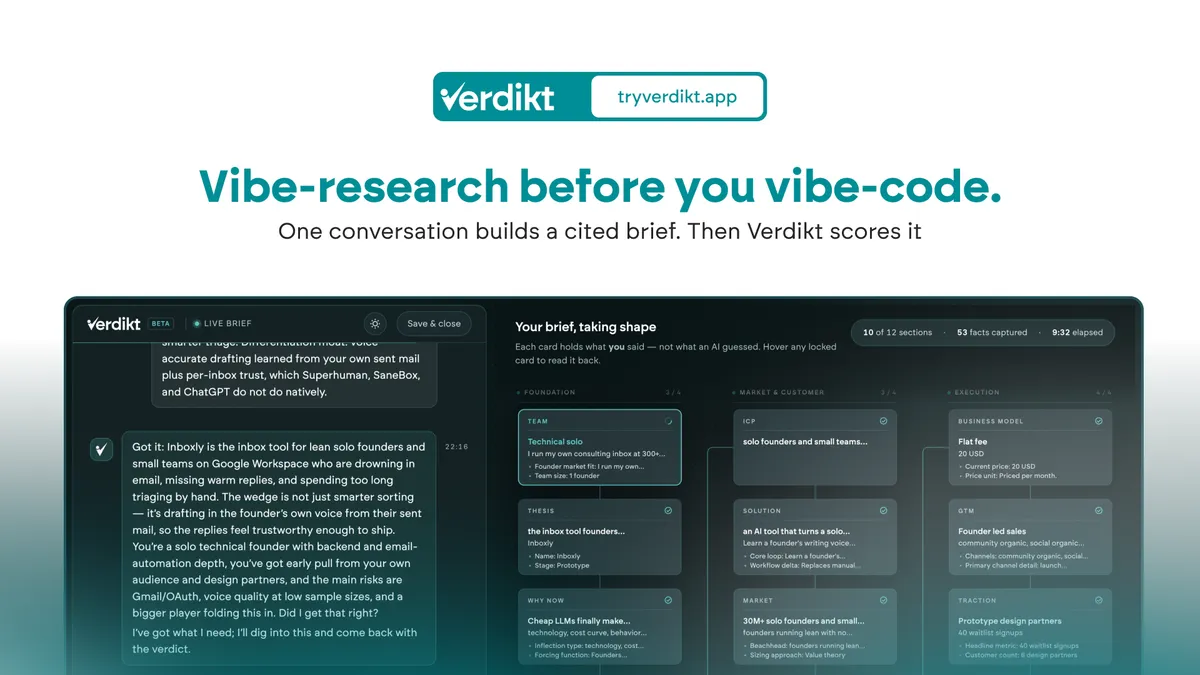Verdikt screenshot