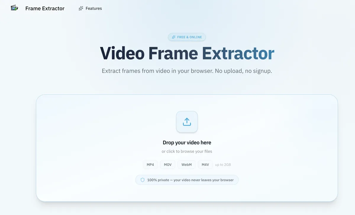 Video Frame Extractor screenshot