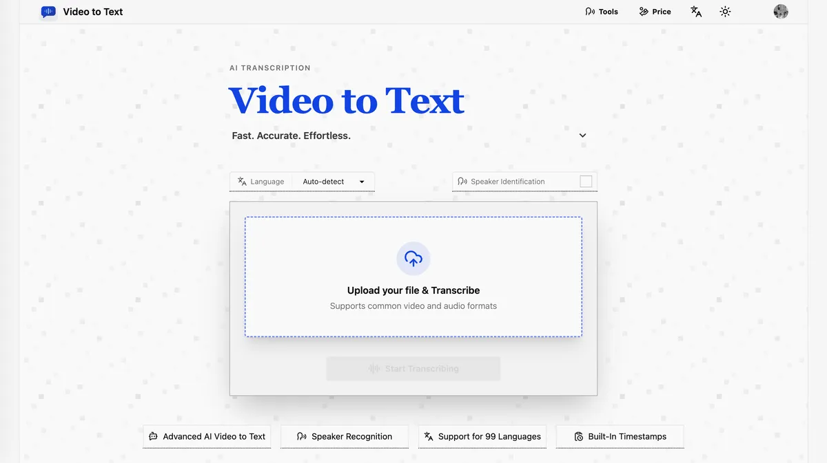 Video to Text screenshot