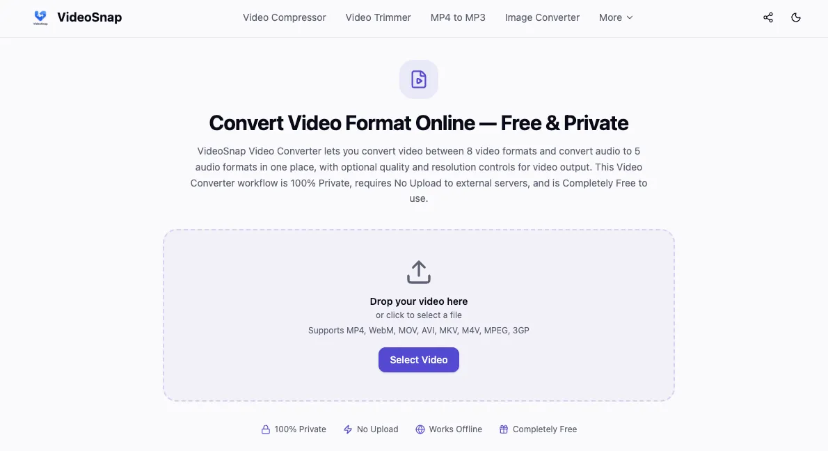 VideoSnap screenshot