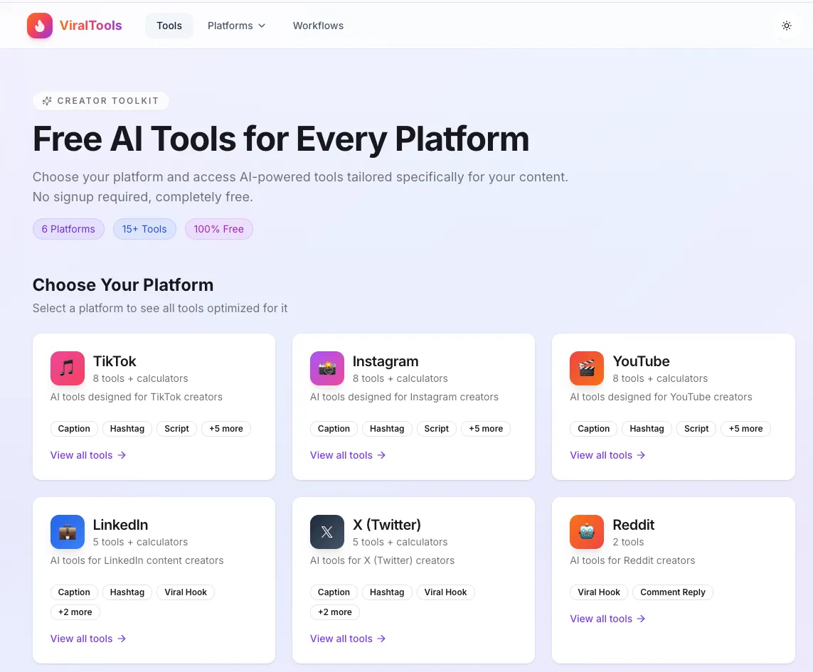 Viral Tools screenshot