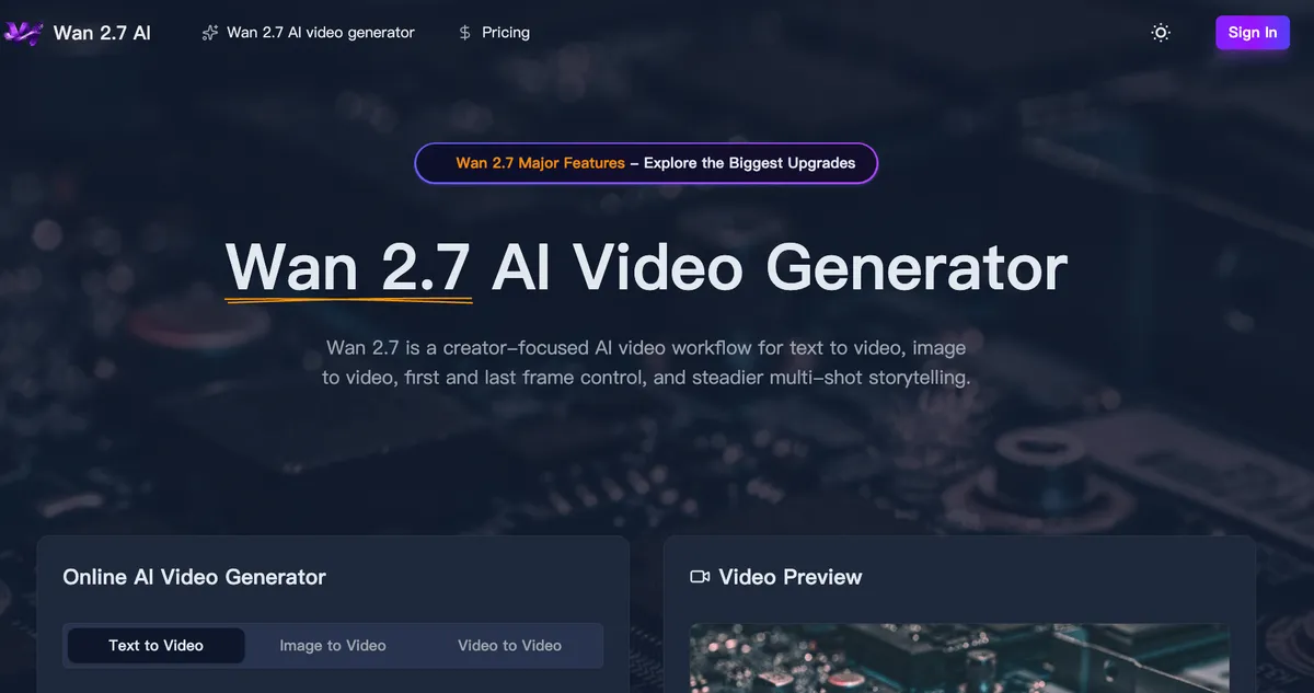 Wan 2.7 screenshot