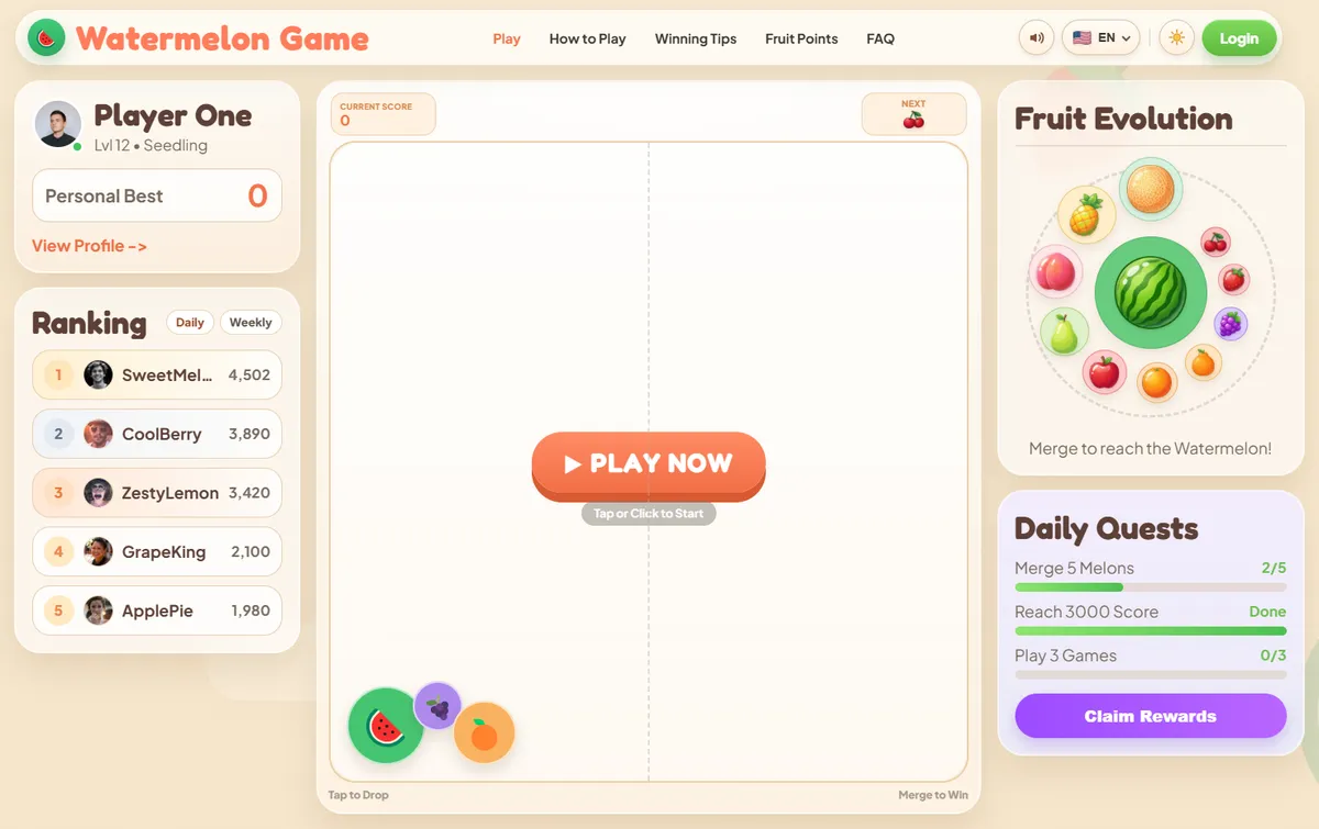 Watermelon Game screenshot