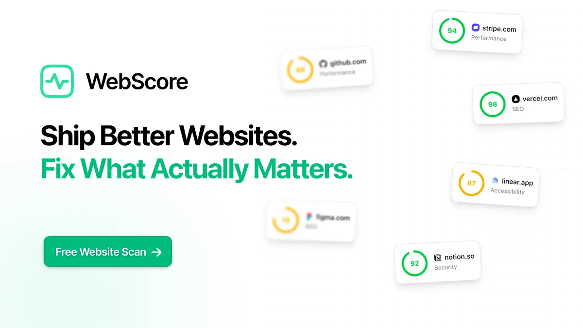 WebScore - Find&Fix Website Issues screenshot
