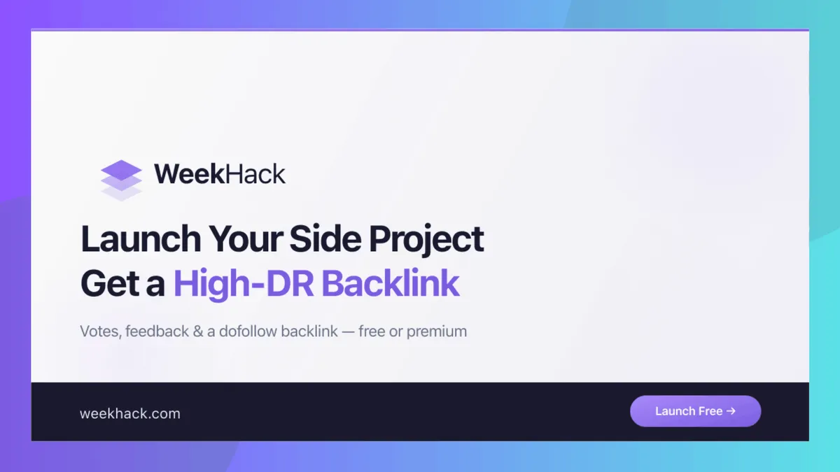 WeekHack screenshot