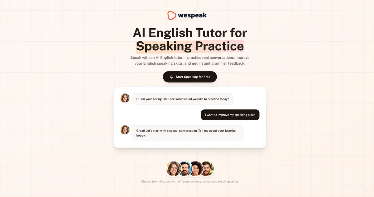 WeSpeak screenshot