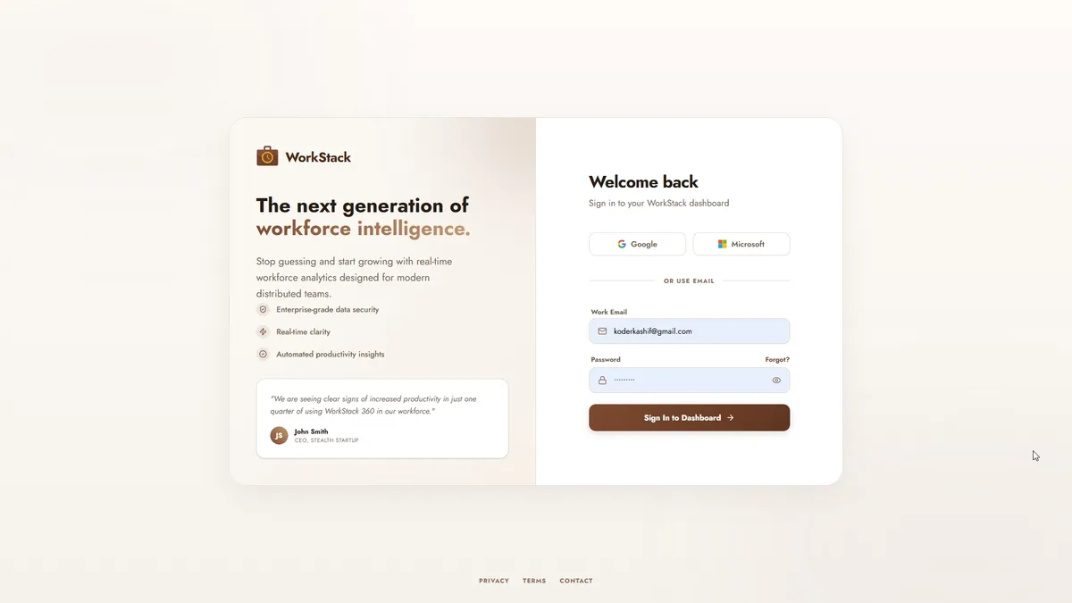 WorkStack 360 screenshot