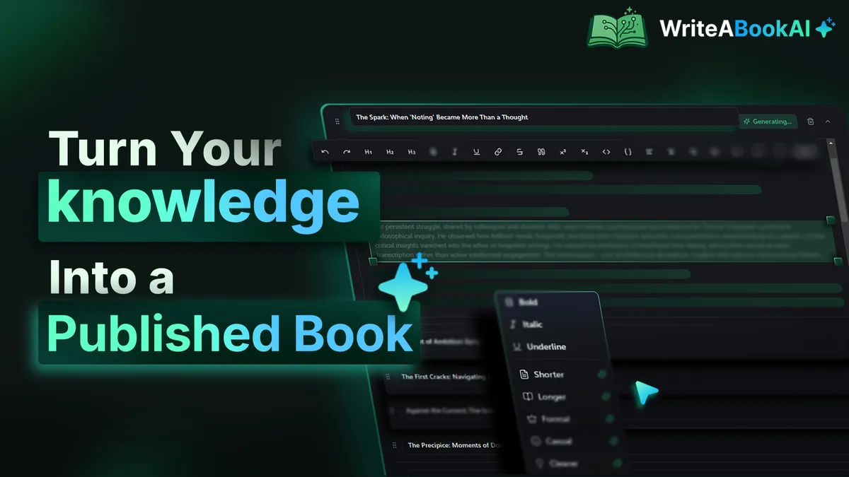 WriteABookAI screenshot