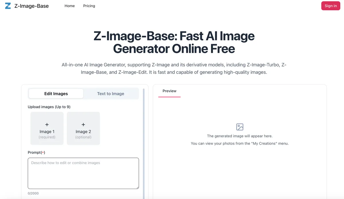 Z-Image-Base screenshot