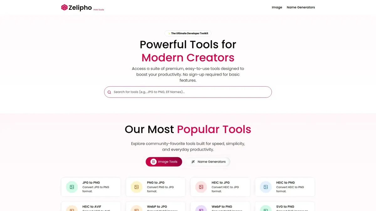 Zelipho screenshot